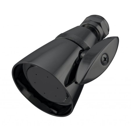 WESTBRASS Chatham Style 2-1/4" Diameter Adjustable Shower Head in Matte Black D306-62